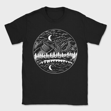 Night Landscape, Tricou Barbati (Unisex)