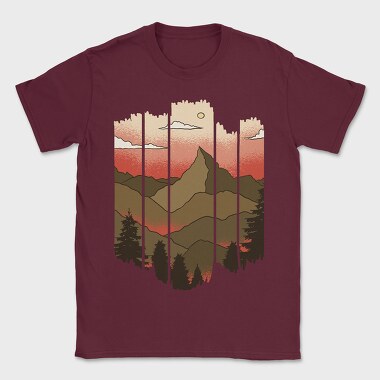 Cut Out Landscape, Tricou Barbati (Unisex)