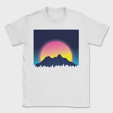 Neon Landscape, Tricou Barbati (Unisex)
