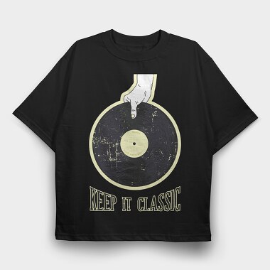 Retro, Tricou Oversize Barbati (Unisex)