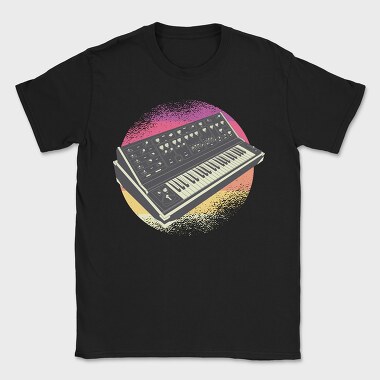 Synthesizer Retro, Tricou Barbati (Unisex)