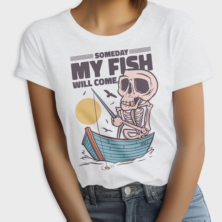 Skeleton Fishing, Tricou Femei