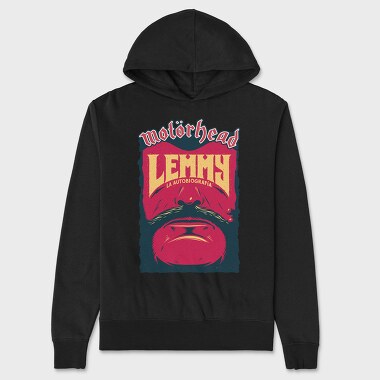 LEMMY Face Art, Hanorac Oversize Barbati (Unisex)