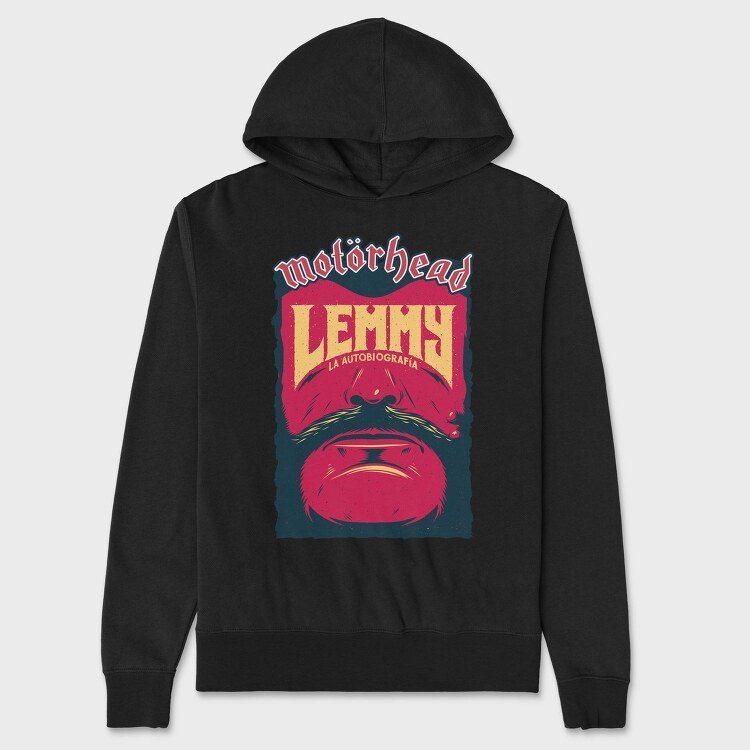 LEMMY Face Art, Hanorac Oversize Barbati (Unisex)
