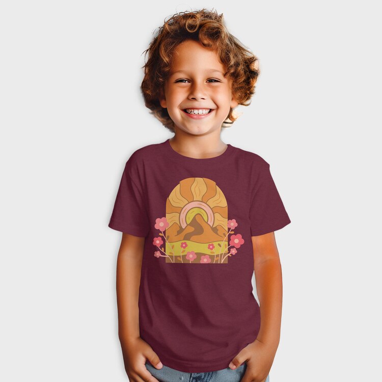 Mountain Flowers Sunset, Tricou Copii