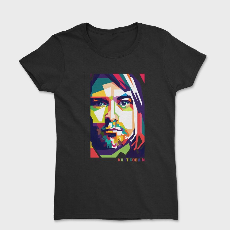 K COBAIN Art1, Tricou Femei