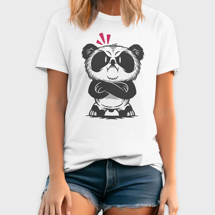 Angry Panda, Tricou Barbati (Unisex)