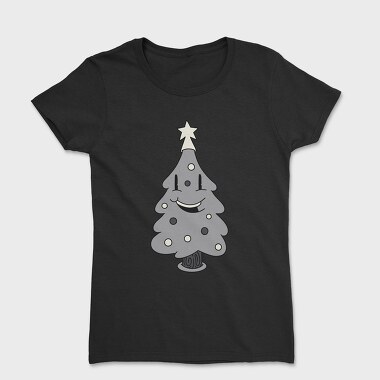 Christmas Tree Retro, Tricou Femei