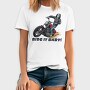 Skeleton Flames Moto, Tricou Barbati (Unisex)