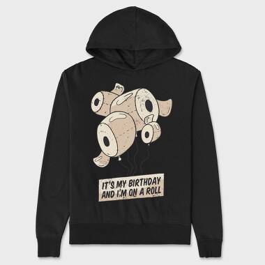 Birthday Toilet Paper, Hanorac Oversize Barbati (Unisex)
