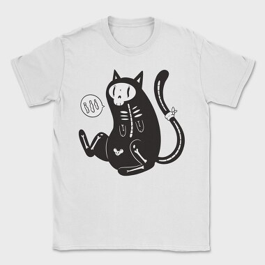 Skeleton Cat, Tricou Barbati (Unisex)