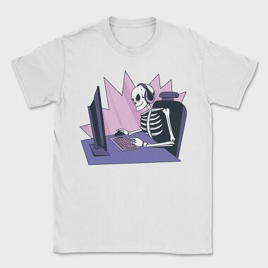Skeleton Gamer, Tricou Barbati (Unisex)