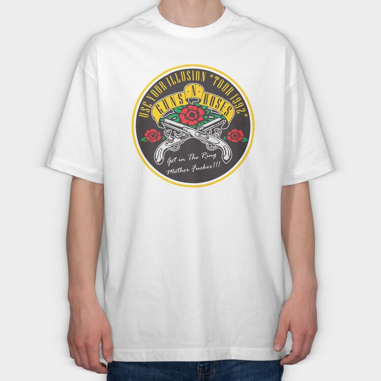 GNR Use your Illusion Tour, Tricou Oversize Barbati (Unisex)