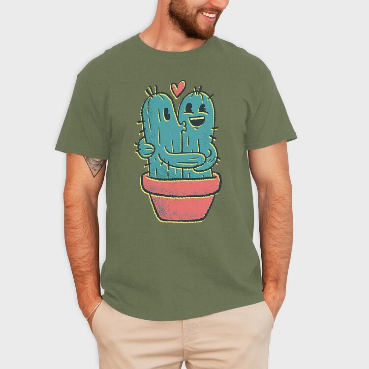 Cactus Couple, Tricou Barbati (Unisex)