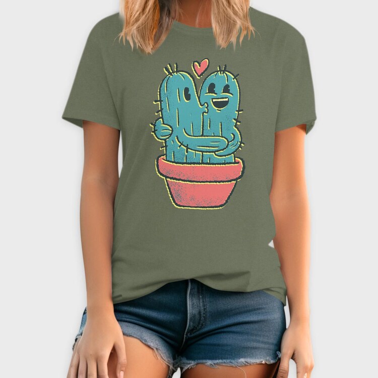 Cactus Couple, Tricou Barbati (Unisex)