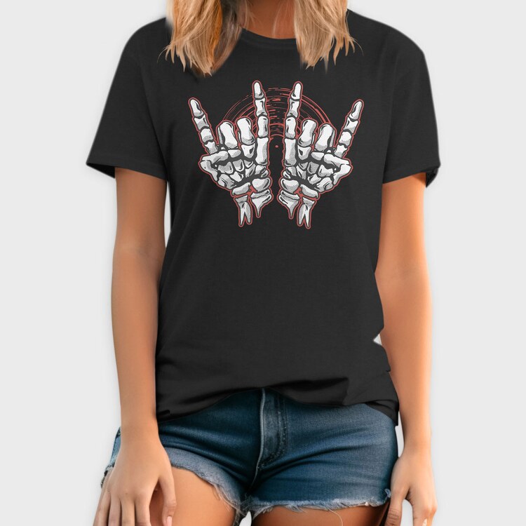 Rock Skeleton Hands, Tricou Barbati (Unisex)