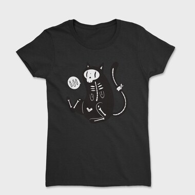Skeleton Cat, Tricou Femei