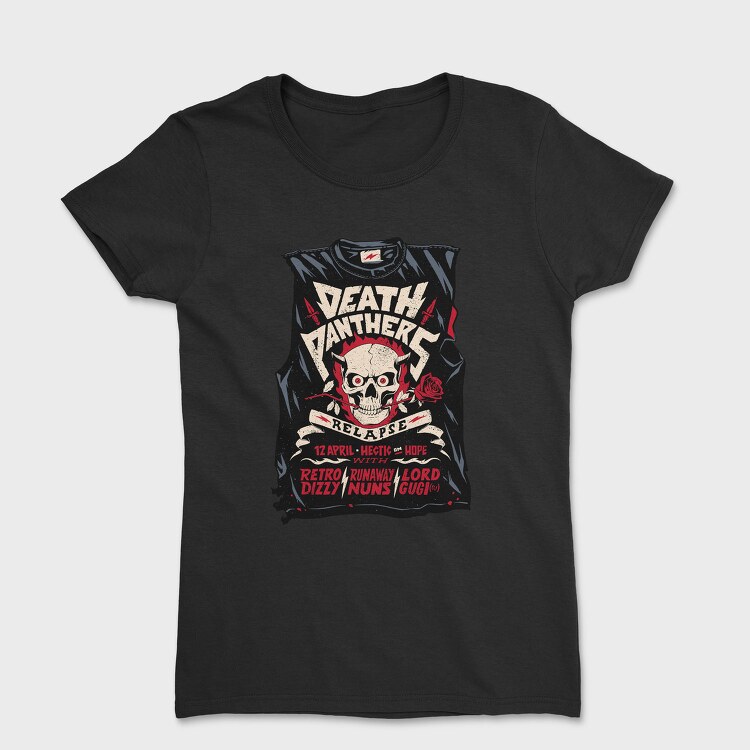 DEATH PANTHERS, Tricou Femei