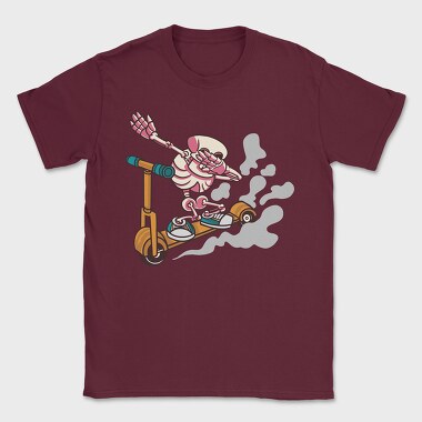 Scooter Skeleton, Tricou Barbati (Unisex)