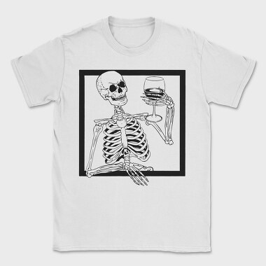 Skeleton Wine, Tricou Barbati (Unisex)