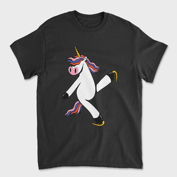 Unicorn Ice Skating, Tricou Barbati (Unisex)