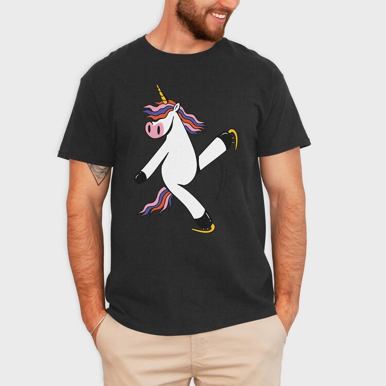 Unicorn Ice Skating, Tricou Barbati (Unisex)