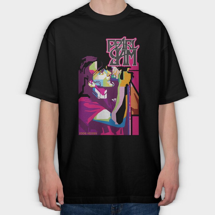 EDDIE VEDDER Pearl Jam, Tricou Oversize Barbati (Unisex)