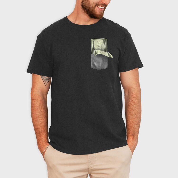 Realistic Money Pocket, Tricou Barbati (Unisex)