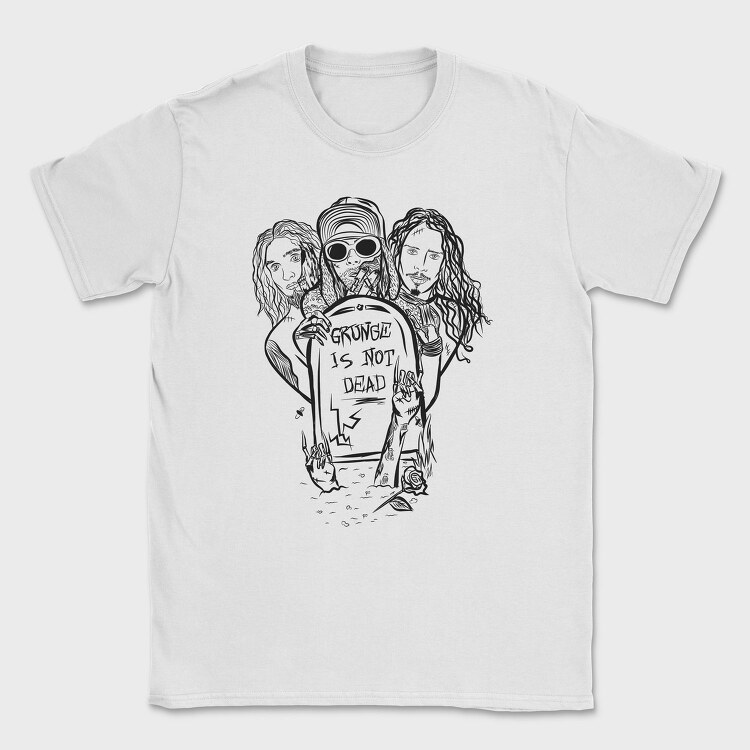 GRUNGE IS NOT DEAD, Tricou Barbati (Unisex)