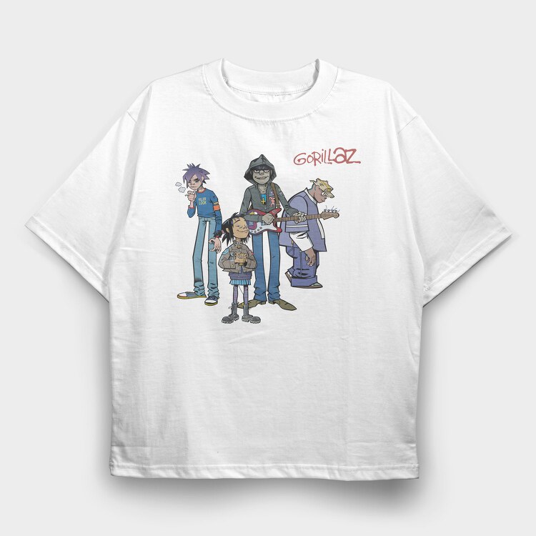 GORILLAZ Art1, Tricou Oversize Barbati (Unisex)