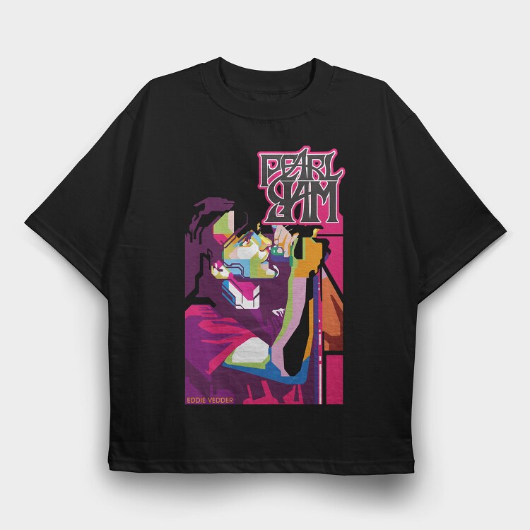 EDDIE VEDDER Pearl Jam, Tricou Oversize Barbati (Unisex)