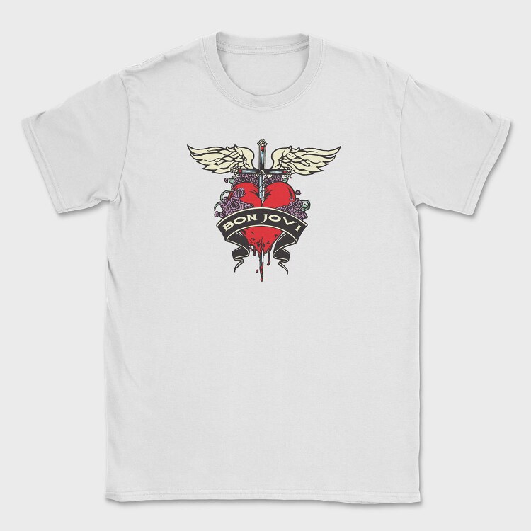 BON JOVI Art1, Tricou Barbati (Unisex)