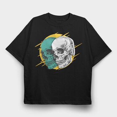 Skulls, Tricou Oversize Barbati (Unisex)