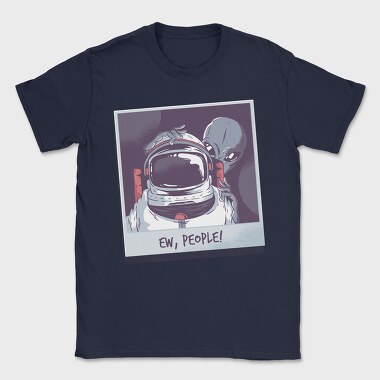 Astronaut Alien, Tricou Barbati (Unisex)
