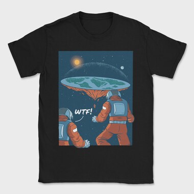 Flat Earth, Tricou Barbati (Unisex)