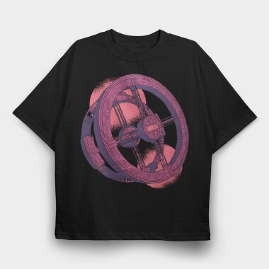 Space Station, Tricou Oversize Barbati (Unisex)