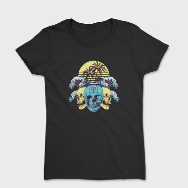 Skulls Palms Triangle, Tricou Femei