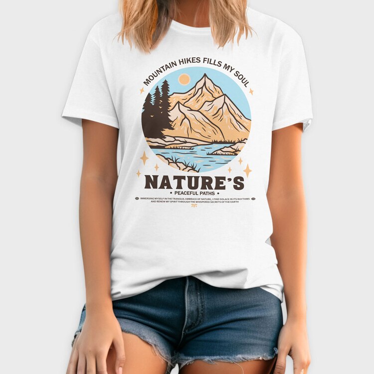Mountain Hikes Fills My Soul, Tricou Barbati (Unisex)
