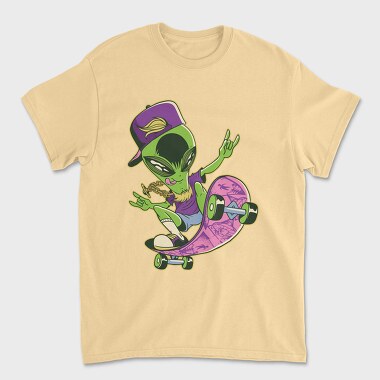 Alien Skate, Tricou Barbati (Unisex)