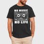 No Music No Life, Tricou Barbati (Unisex)