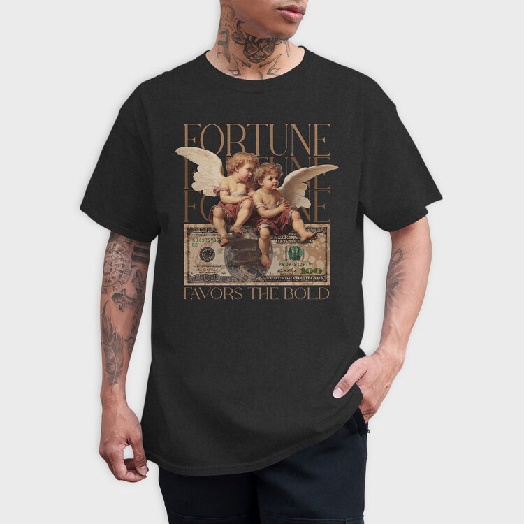 Fortune Favors, Tricou Barbati (Unisex)