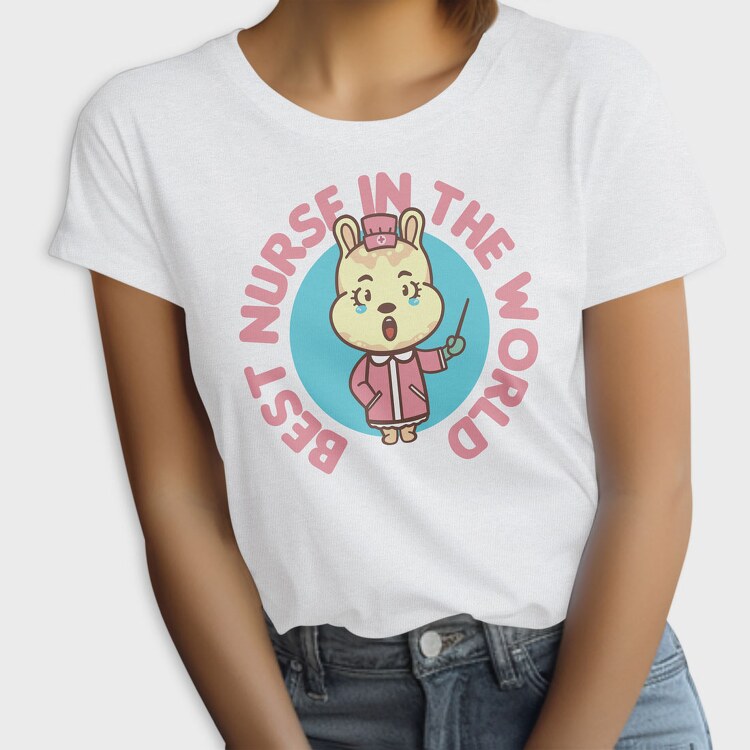 Best Nurse in the World Cartoon, Tricou Femei