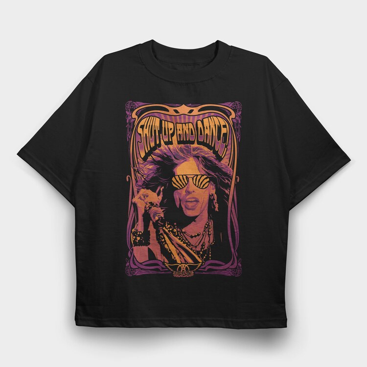 AEROSMITH Shut Up & Dance, Tricou Oversize Barbati (Unisex)