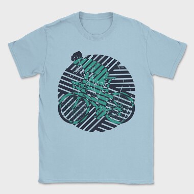 Geometric Bicycle, Tricou Barbati (Unisex)
