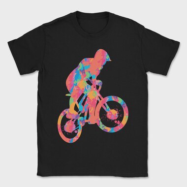 Colorful Cyclist, Tricou Barbati (Unisex)