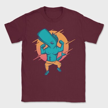 Muscular Whale, Tricou Barbati (Unisex)