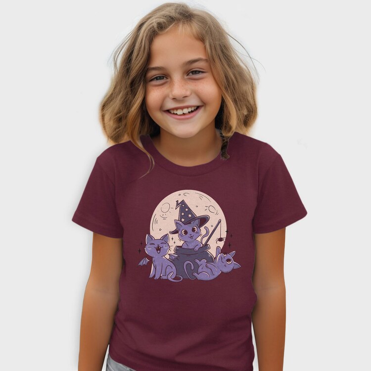 Cats Halloween Composition, Tricou Copii