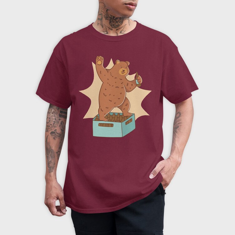 Bear Beer, Tricou Barbati (Unisex)