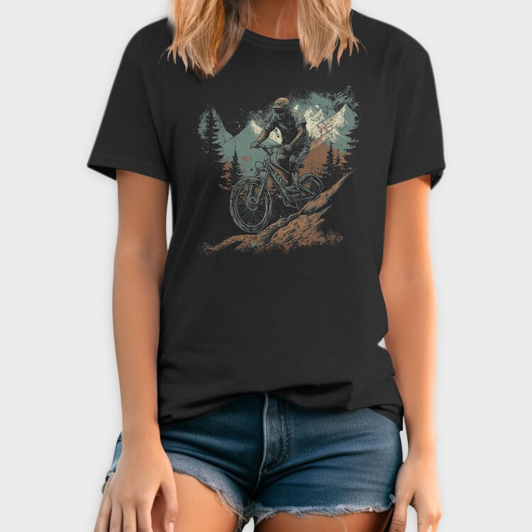 Bike Mountain, Tricou Barbati (Unisex)