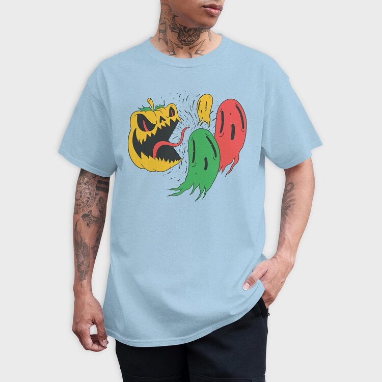 Pumpkin Ghosts, Tricou Barbati (Unisex)